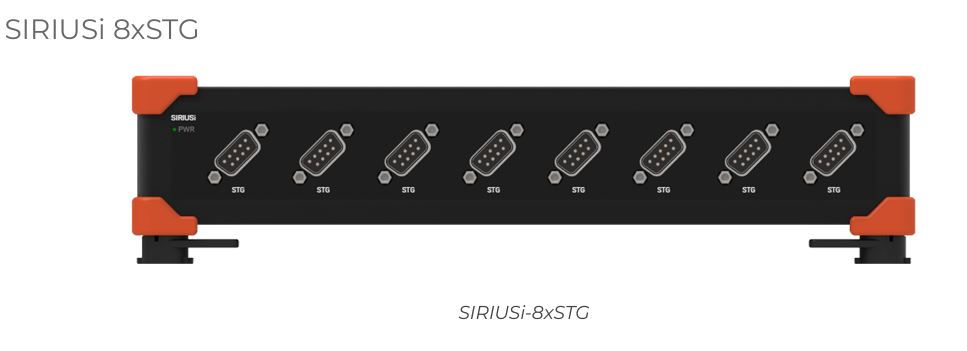 <h2>STG Series</h2>
<p>Universal strain gauge module for bridge sensors and high-input applications.</p>
<h3>Highlights</h3>
<ul>
<li> Supports all strain gauge types </li>
<li> Programmable shunt calibration</li>
<li> 24-bit dual core ADC </li>
<li> 70 kHz bandwidth</li>
<li>200 kS/sec per channel</li>
</ul>
<h3>Tech Specs</h3>
<ul>
<li> <strong>Voltage Range:</strong> &plusmn;50 V to &plusmn;100 mV </li>
<li> <strong>Bridge Support:</strong> Full, Half, Quarter </li>
<li> <strong>Supported Measurements:</strong> Strain Gauge Bridge, Voltage</li>
<li> <strong>Isolation:</strong> 1000 V </li>
<li> <strong>Power Consumption:</strong> 2 W/ch</li>
</ul>