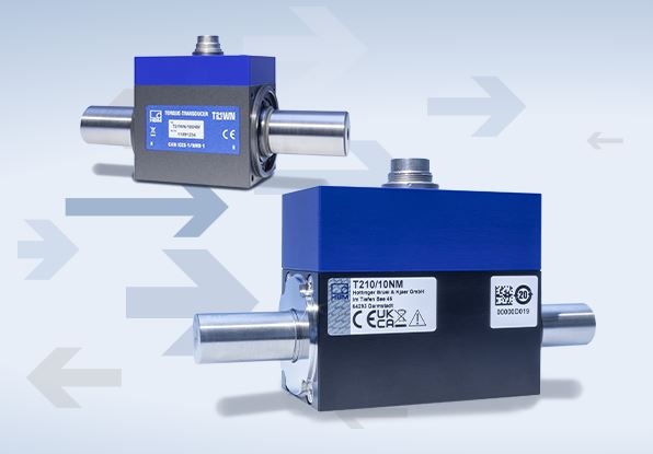 <h3>T21WN</h3>
<p>The T21WN torque transducer is ideal for measuring low torque as well as rotational speed or angle of rotation</p>
<h3>Highlights</h3>
<ul>
<li><strong>HBM accuracy class</strong><span>: 0.2</span></li>
<li><strong>Nominal (rated) torque</strong><span>: 0.1 Nm to 200 Nm</span></li>
<li><strong>Nominal (rated) rotational speed (rpm)</strong><span>: up to 20,000</span></li>
</ul>
<h3>Tech Specs</h3>
<ul>
<li>Nominal (rated) torques 0.1 N&middot;m, 0.2 N&middot;m, 0.5 N&middot;m, 1 N&middot;m, 2 N&middot;m, 5 N&middot;m, 10 N&middot;m, 20 N&middot;m, 50 N&middot;m, 100 N&middot;m, 200 N&middot;m</li>
<li>Non-linearity including hysteresis &le;0.1%</li>
<li>Non-contacting transmission of measured values</li>
<li>High speeds for angle of rotation measurements up to 20,000 rpm</li>
<li>Cylindrical shaft ends for friction fits</li>
<li>Integrated measurement system for rotational speed and angle of rotation</li>
<li>Torque output signal &plusmn;10 V, 10 kHz &plusmn;5 kHz</li>
</ul>